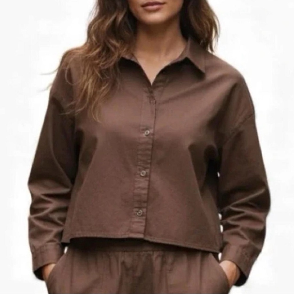 NWT Everlane The Woven PJ Top